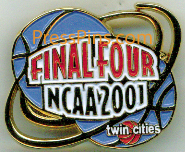 2001 NCAA Final Four Press Pin (Minneapolis) MAIN