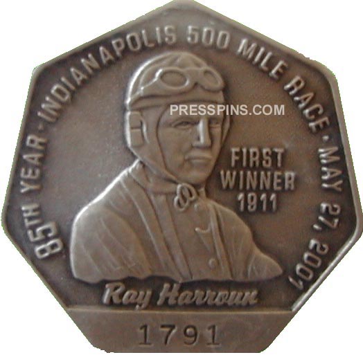 2001 Silver Indianapolis 500 Pit Badge MAIN