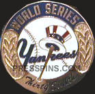 2001 New York Yankees World Series Press Pin MAIN