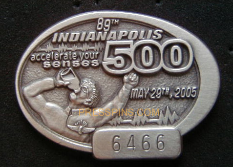 2005 Silver Indianapolis 500 Pit Badge MAIN