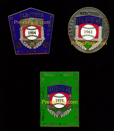 2005 Retroactive Hall of Fame Press Pins MAIN