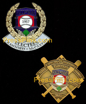 2007 Retroactive Hall of Fame Press Pins MAIN