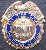 1937 Washington All-Star Pin MAIN