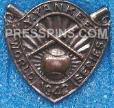 1942 New York Yankees World Series Press Pin MAIN