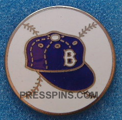 1955 Brooklyn Dodgers World Series Press Pin MAIN