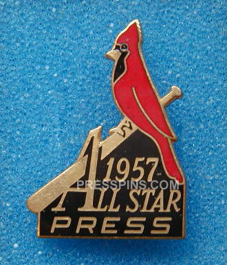 1957 St. Louis All-Star Press Pin MAIN