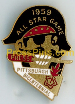 1959 Pittsburgh All-Star Press Pin MAIN