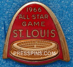 1966 St. Louis All-Star Press Pin MAIN