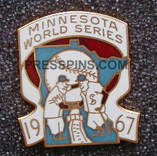 1967 Minnesota World Series Phantom Press Pin MAIN