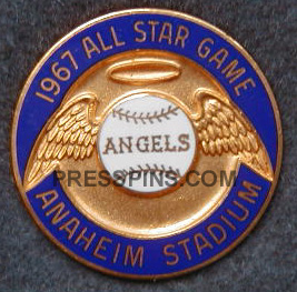 1967 Anaheim All-Star Press Pin MAIN