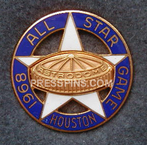 1968 Houston All-Star Press Pin MAIN