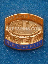 1969 New York Mets World Series Press Pin MAIN