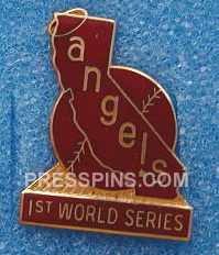 1970 Angels World Series Phantom Press Pin MAIN