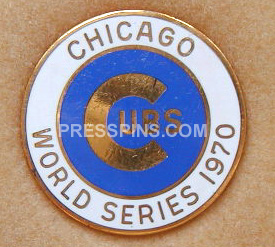 1970 Chicago Cubs World Series Phantom Press Pin MAIN