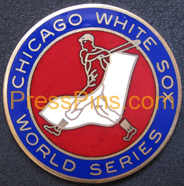 1972 Chicago White Sox World Series Phantom Press Pin MAIN