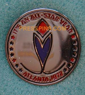 1972 Atlanta All-Star Press Pin MAIN