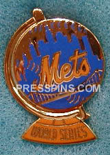 1973 New York Mets World Series Press Pin MAIN