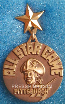 1974 Pittsburgh All-Star Press Pin MAIN