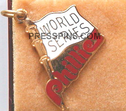 1976 Philadelphia World Series Phantom Press Charm MAIN