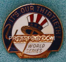 1976 New York Yankees World Series Press Pin MAIN