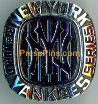 1977 New York Yankees World Series Press Pin MAIN