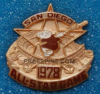 1978 San Diego All-Star Press Pin MAIN