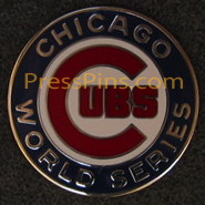 1981 Chicago Cubs World Series Phantom Press Pin MAIN