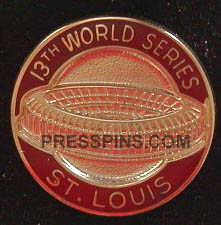 1982 St. Louis Cardinals World Series Press Pin MAIN