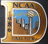 1986 NCAA Final Four Press Pin (Dallas) MAIN