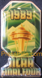 1989 NCAA Final Four Press Pin (Seattle) MAIN