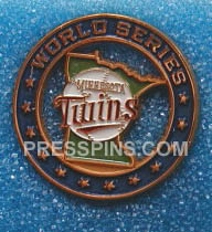 1991 Minnesota Twins World Series Press Pin MAIN