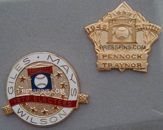 1999 Retroactive Hall of Fame Press Pins MAIN
