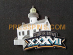 2003 Super Bowl XXXVII Press Pin MAIN