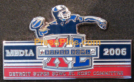 2006 Super Bowl XL Media Pin MAIN
