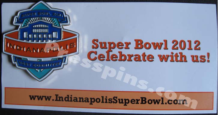 2012 Super Bowl XLVI Host Committee Pin MAIN