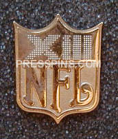 1979 Super Bowl XIII Press Pin MAIN