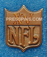 1981 Super Bowl XV Press Pin MAIN