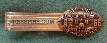 1967 Super Bowl I Press Pin (Tie Bar) MAIN