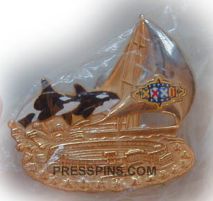 1998 Super Bowl XXXII Press Pin MAIN