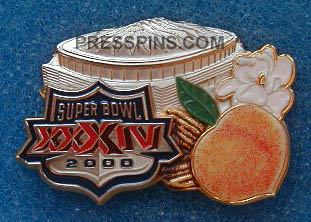 2000 Super Bowl XXXIV Press Pin MAIN