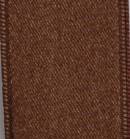 Wired Double Face Satin Ribbon - Chocolate THUMBNAIL