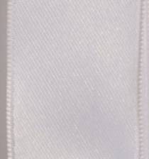 Wired Double Face Satin Ribbon - White LARGE