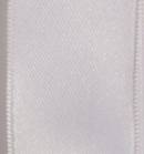Wired Double Face Satin Ribbon - White THUMBNAIL