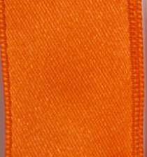 Wired Double Face Satin Ribbon - Orange LARGE