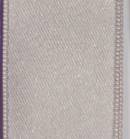 Wired Double Face Satin Ribbon - Silver THUMBNAIL