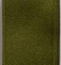 Wired Double Face Satin Ribbon - Moss LARGE