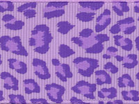 Leopard Ribbon (Grosgrain)  - Lilac THUMBNAIL