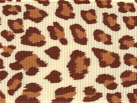 Leopard Ribbon (Grosgrain)  - Natural LARGE