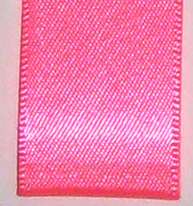 Neon Double Face Satin Ribbon - Neon Shocking Pink LARGE