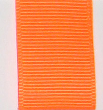 Neon Grosgrain Ribbon - Neon Tangerine LARGE